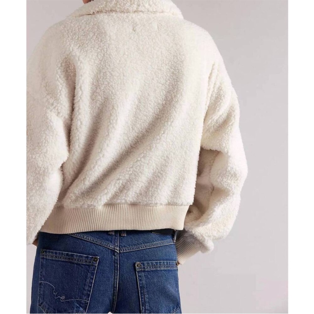 Free People Alpine sherpa jacket in cream - Picture 2 of 7